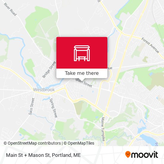 Mapa de Main St + Mason St