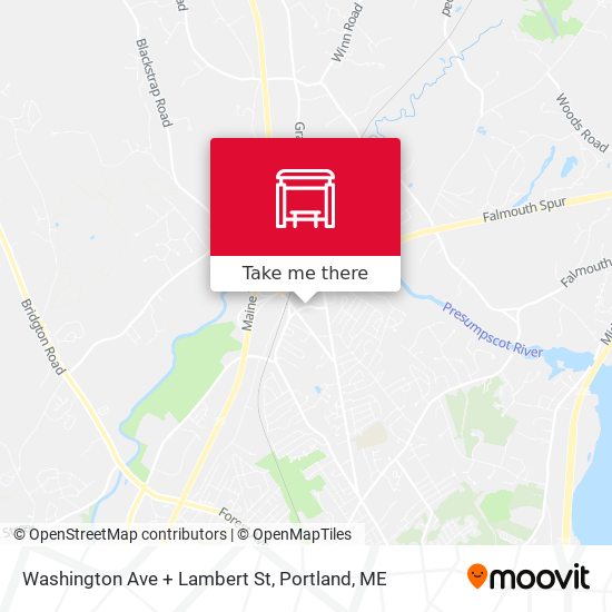 Washington Ave + Lambert St map