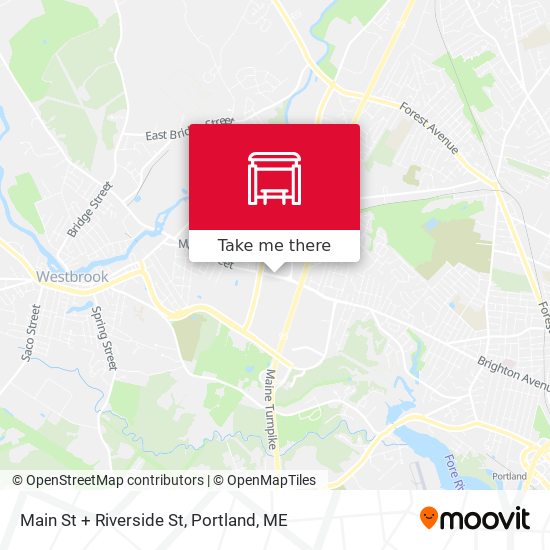 Mapa de Main St + Riverside St