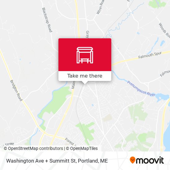 Washington Ave + Summitt St map