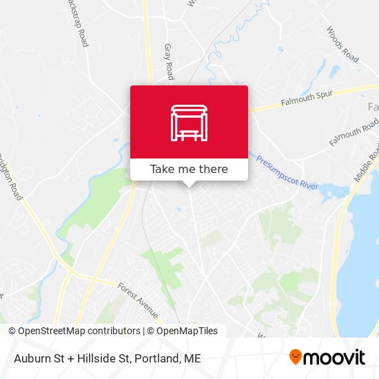 Mapa de Auburn St + Hillside St