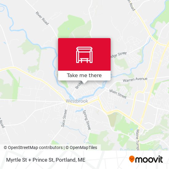Mapa de Myrtle St + Prince St