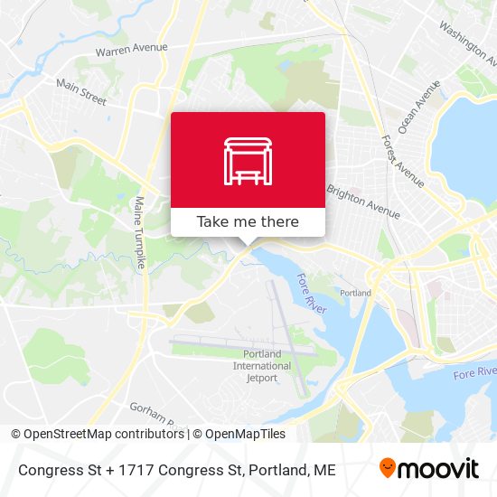 Mapa de Congress St + 1717 Congress St