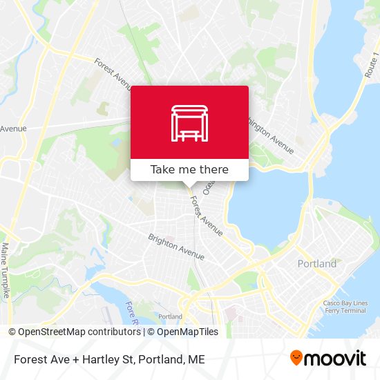 Mapa de Forest Ave + Hartley St