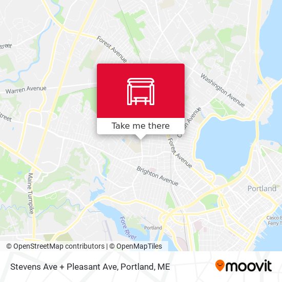 Mapa de Stevens Ave + Pleasant Ave