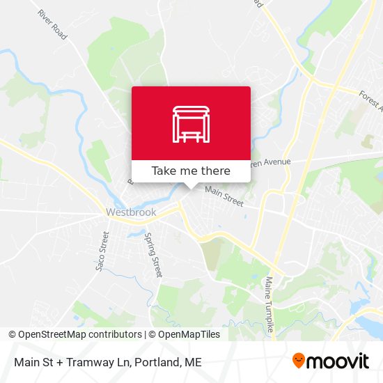 Mapa de Main St + Tramway Ln