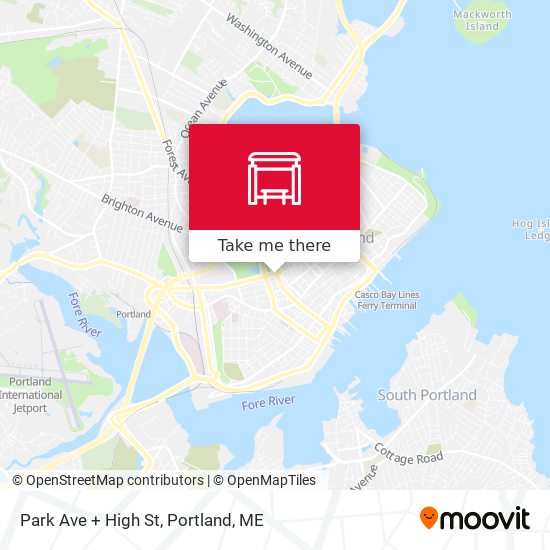 Mapa de Park Ave + High St