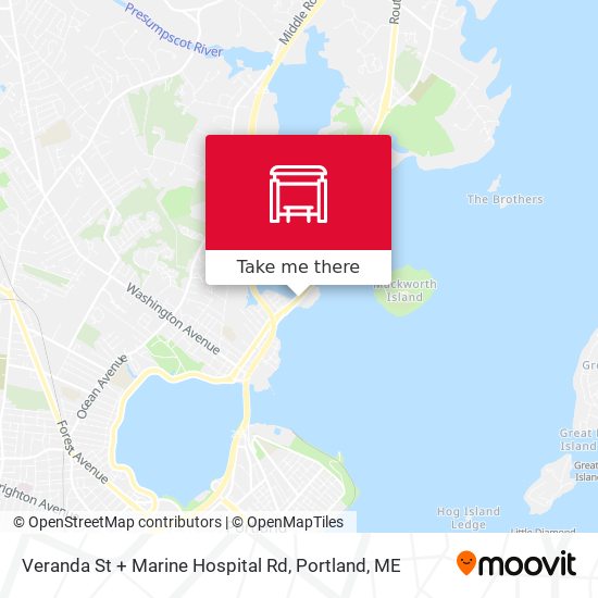 Veranda St + Marine Hospital Rd map