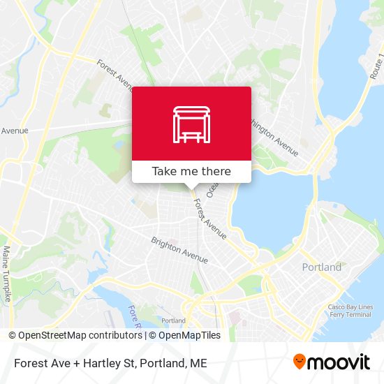 Mapa de Forest Ave + Hartley St