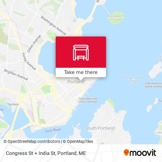 Congress St + India St map