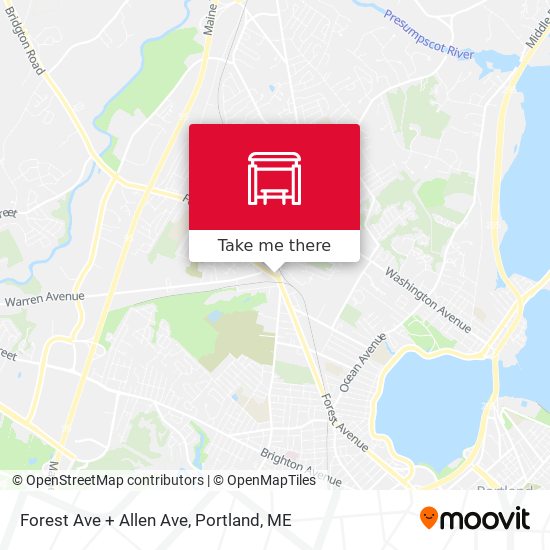 Mapa de Forest Ave + Allen Ave