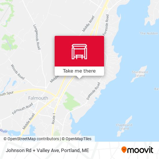 Mapa de Johnson Rd + Valley Ave