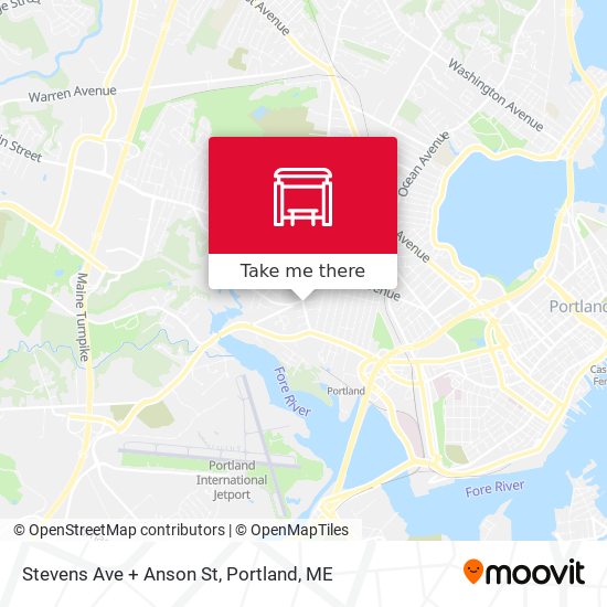 Mapa de Stevens Ave + Anson St
