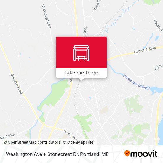 Washington Ave + Stonecrest Dr map