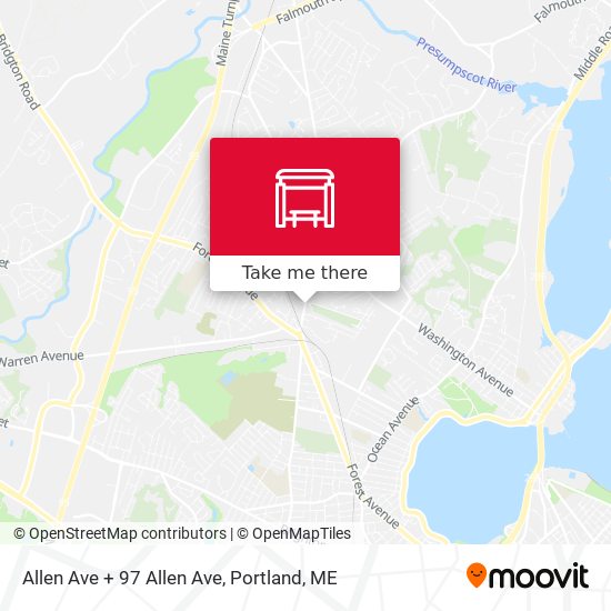 Mapa de Allen Ave + 97 Allen Ave