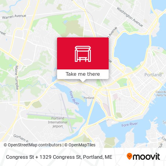 Mapa de Congress St + 1329 Congress St