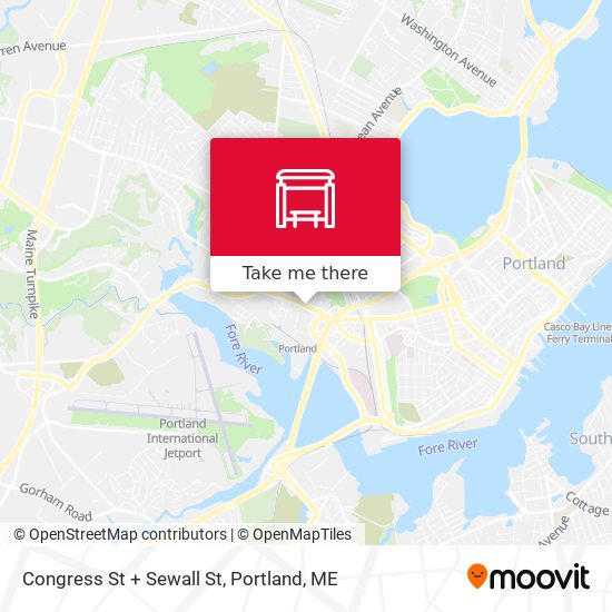 Mapa de Congress St + Sewall St