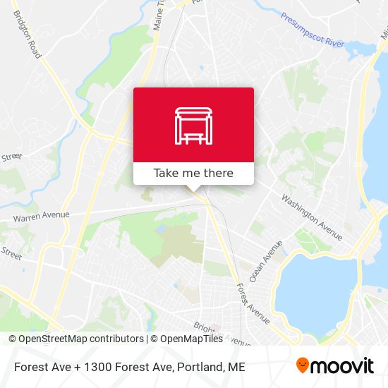 Mapa de Forest Ave + 1300 Forest Ave