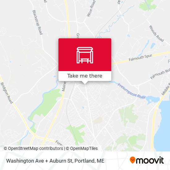 Washington Ave + Auburn St map