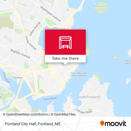 Portland City Hall map