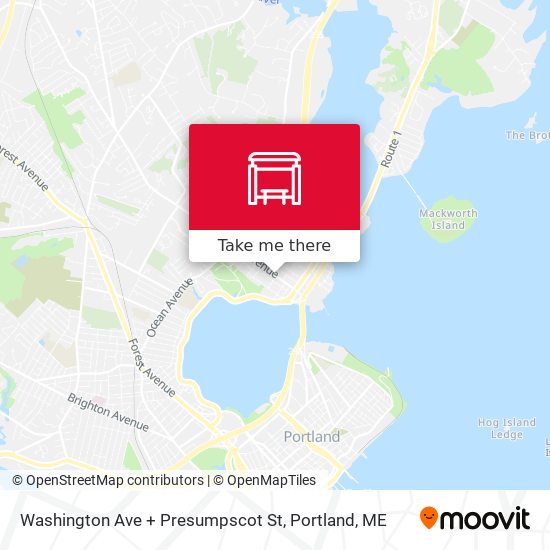 Mapa de Washington Ave + Presumpscot St
