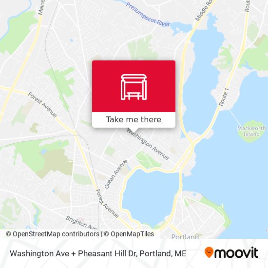 Mapa de Washington Ave + Pheasant Hill Dr