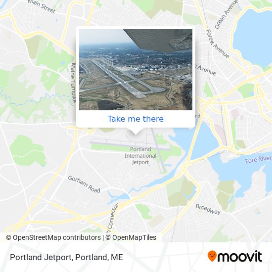 Mapa de Portland Jetport