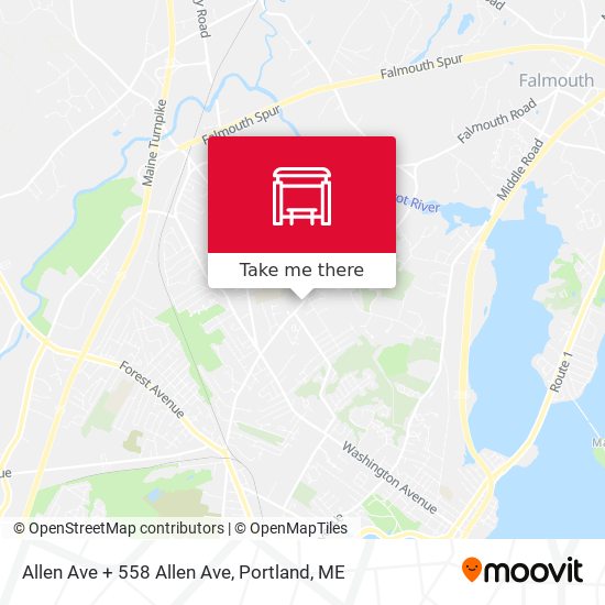 Mapa de Allen Ave + 558 Allen Ave