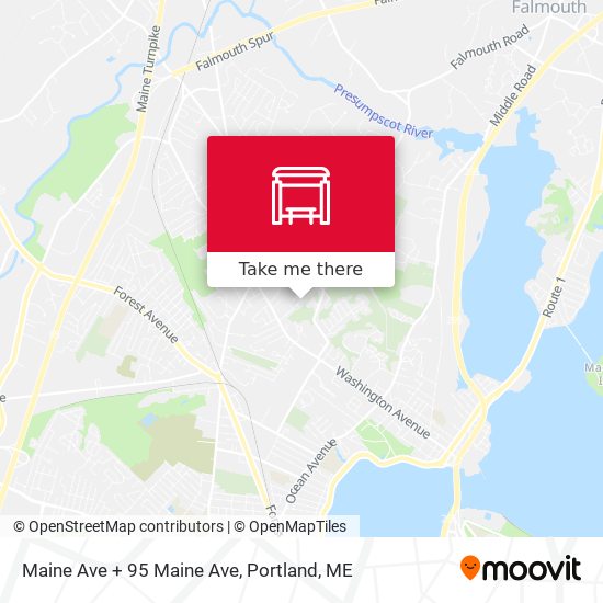 Mapa de Maine Ave + 95 Maine Ave