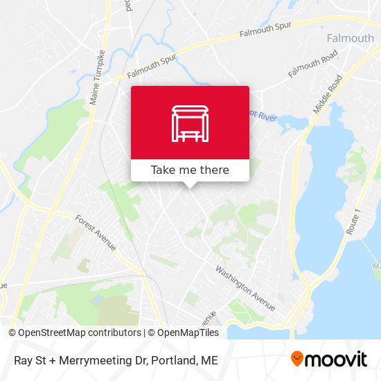 Ray St + Merrymeeting Dr map