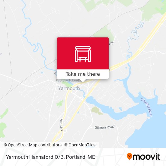 Mapa de Yarmouth Hannaford O/B