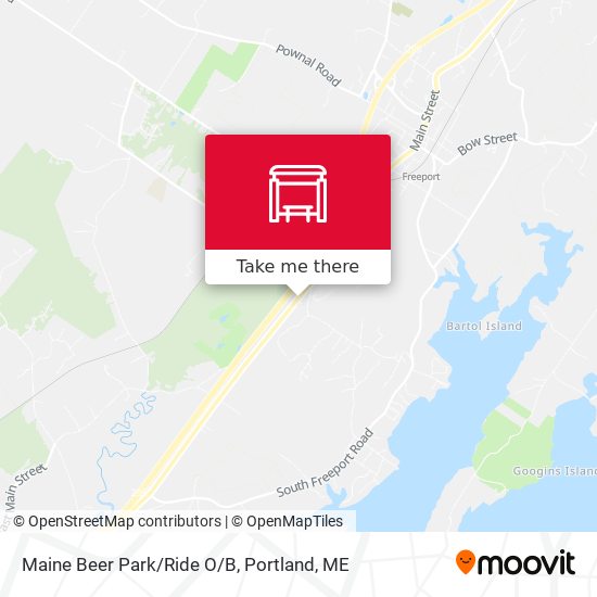Mapa de Maine Beer Park/Ride  O/B