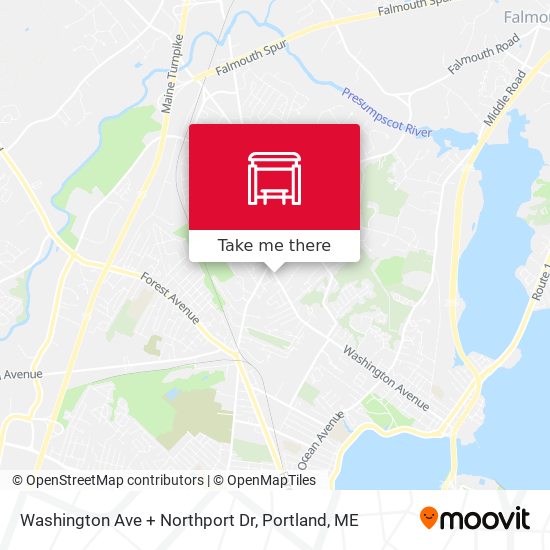 Washington Ave + Northport Dr map