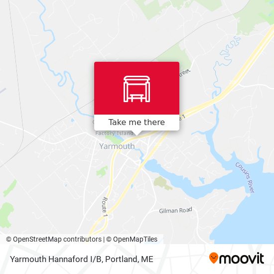 Yarmouth Hannaford I/B map