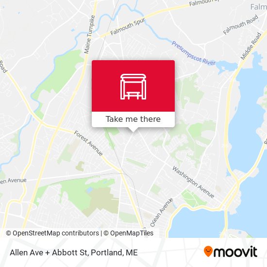 Mapa de Allen Ave + Abbott St