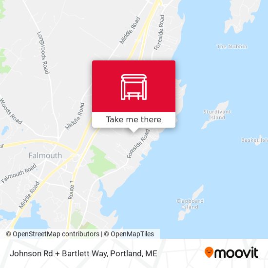 Mapa de Johnson Rd + Bartlett Way