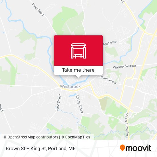 Brown St + King St map
