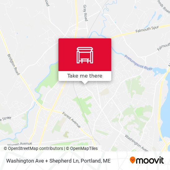 Mapa de Washington Ave + Shepherd Ln