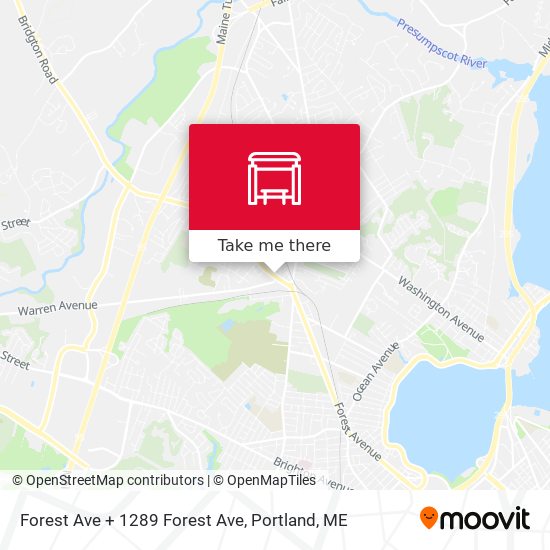 Forest Ave + 1289 Forest Ave map