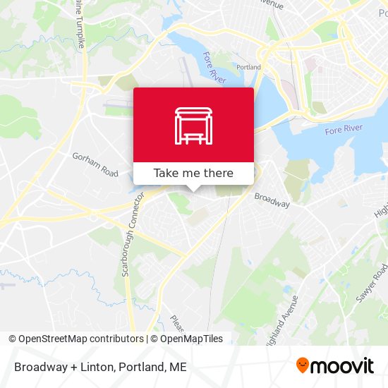 Broadway + Linton map