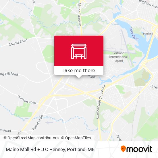 Maine Mall Rd + J C Penney map