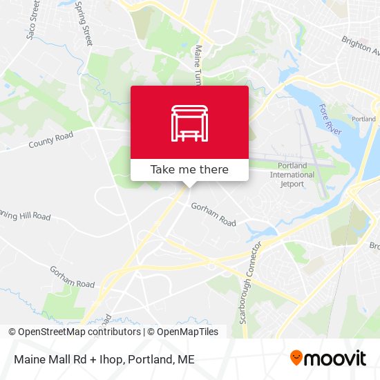 Mapa de Maine Mall Rd + Ihop