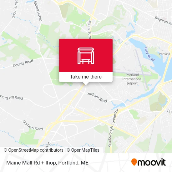 Maine Mall Rd + Ihop map
