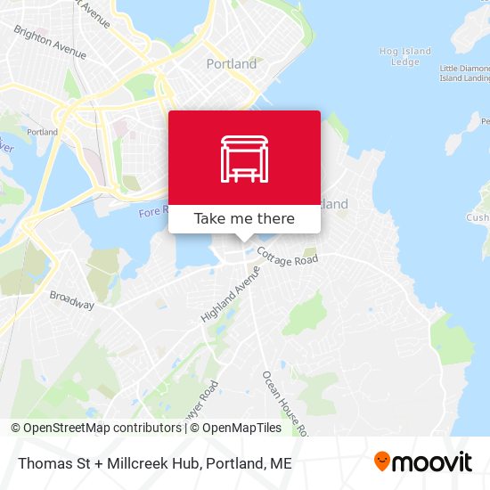 Thomas St + Millcreek Hub map