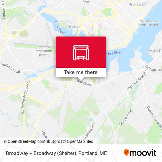 Mapa de Broadway + Broadway (Shelter)