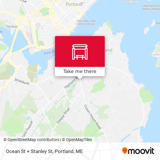Mapa de Ocean St + Stanley St