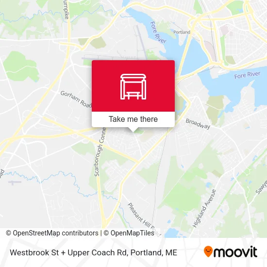 Mapa de Westbrook St + Upper  Coach Rd