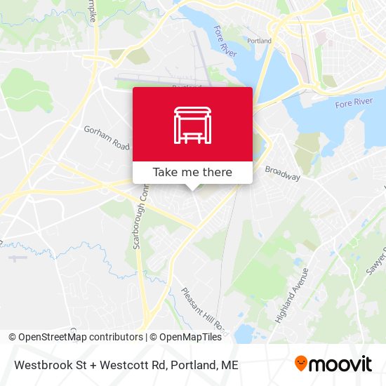 Mapa de Westbrook St + Westcott Rd