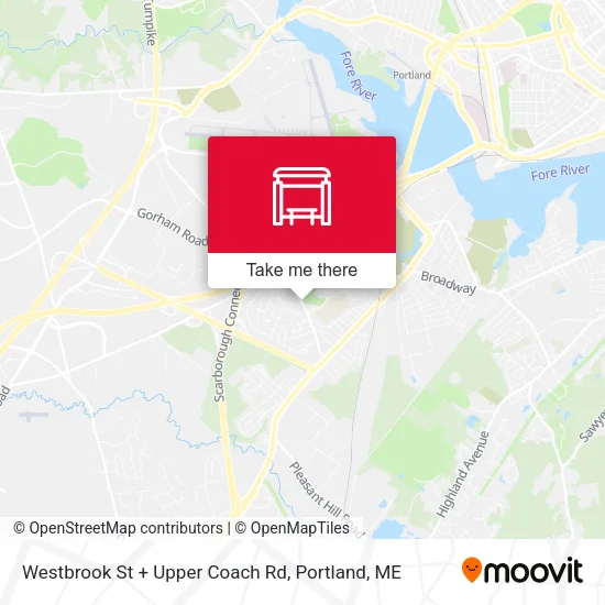 Mapa de Westbrook St + Upper Coach Rd