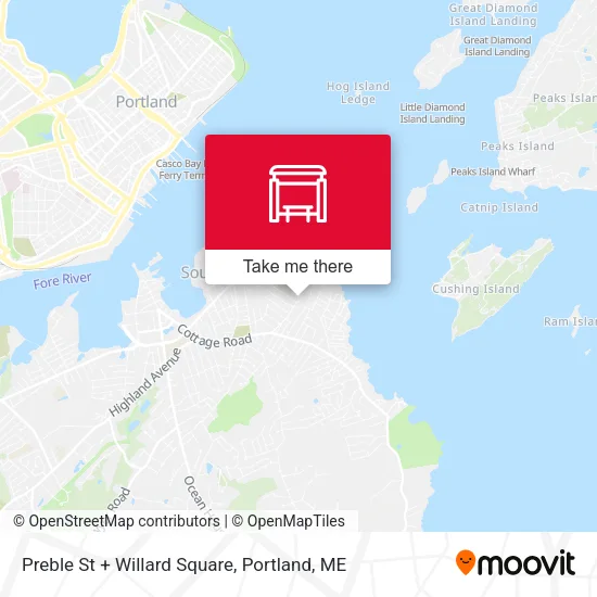 Mapa de Preble St + Willard Square